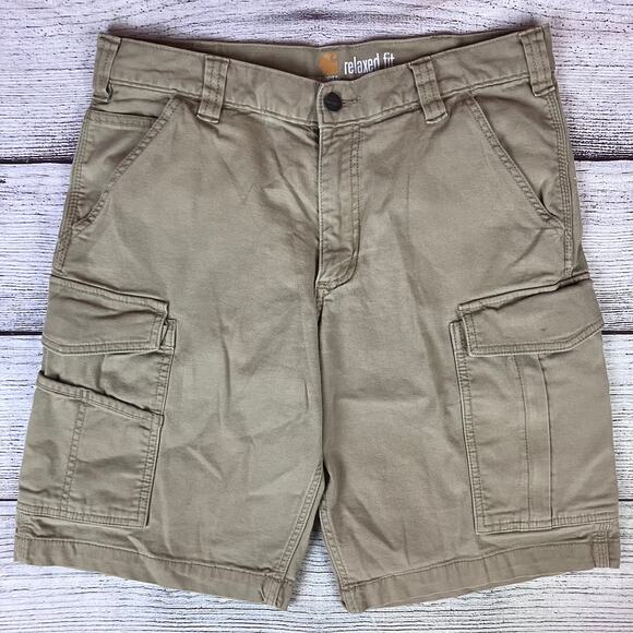 Carhartt Relaxed Fit Beige Cargo Shorts - Picture 2 of 8